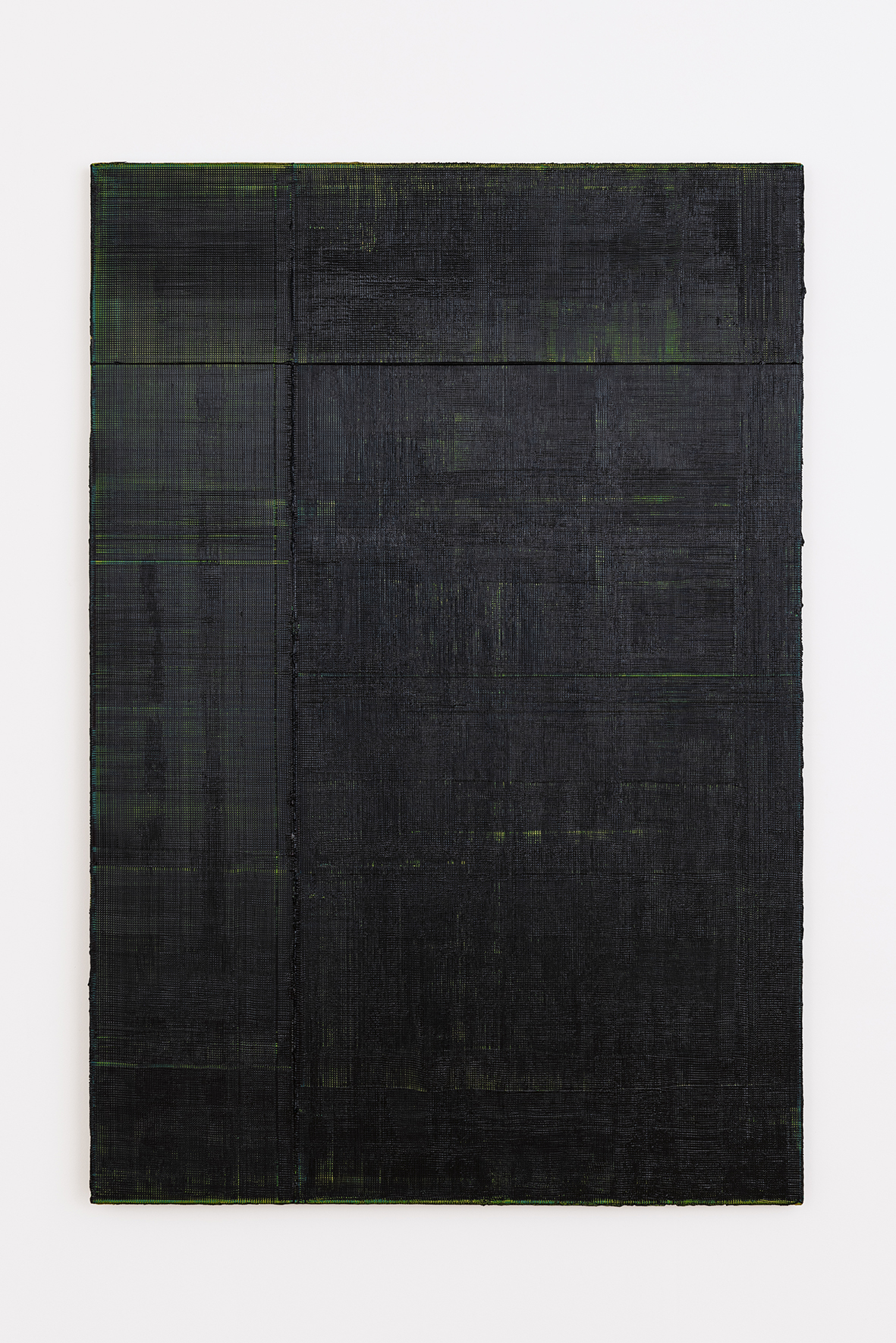 The whole world in a detail (Fabric), 2020, olio su tela,Ph Leonardo Morfini