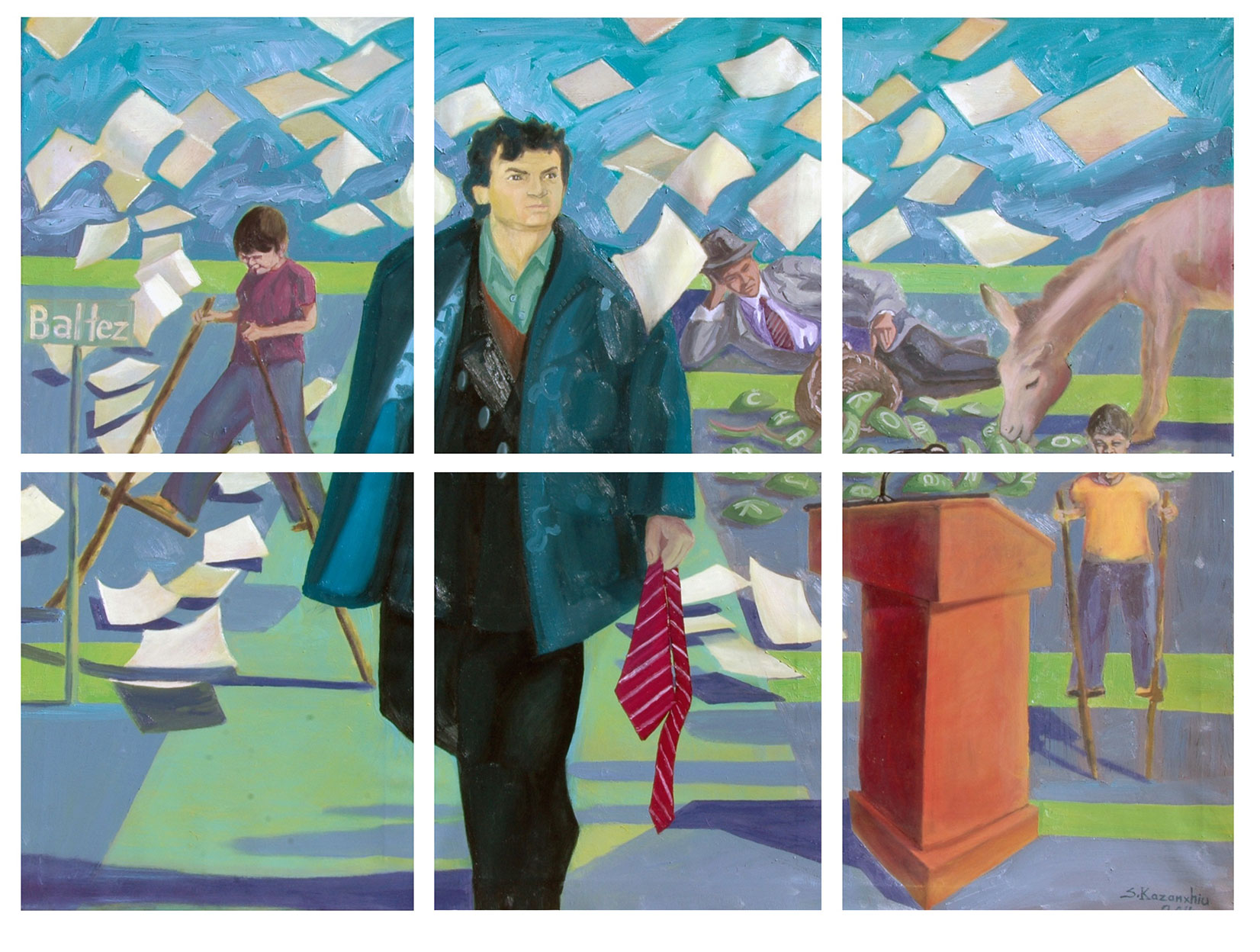 Podium 150X207cm Oil on Canvas 2014